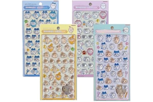 [Farstyle] セット シール たまごっち ちい うさぎ ハチ まめっち めめっち くちばっち みみっち ぷくぷく レリーフシールセット マシュマロ風 タイル 手帳 萌物 かわいい 子供への贈り物 人気 小物 (J)