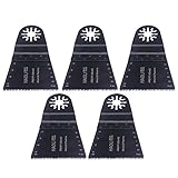 5本ユニバーサル65mm HCSブラック振動マルチツールソーブレード日本の歯の精密