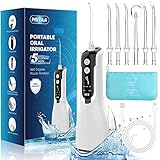 口腔洗浄器 歯ジェットウォッシャー 口腔洗浄機 替えノズル6本 USB充電式 5つモード調節可能 330ml IPX7防水 携帯型