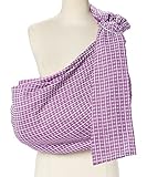 Hip Baby Wrap Ring Sling Baby Carrier for Infants and Toddlers (Plum Honeycomb) by Hip Baby Wrap