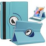 【360Rotating】360度回転保護ケース/カバー iPad ケース iPad 2021/20/19年 iPad9/iPad8/iPad7[iPad 10.2インチ：A2602 A2604 A2603 A2605 A2270 A2428 A2429 A2430 A2197 A2200 A2198]（対応機種：iPad 10.2inch 第9/8/7世代）（ライトブルー）