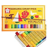 ひらがな/カタカナ　名入れ　マイネーム入り　サクラ　クレパス太巻　バンド付（12色） （LP12Rname） 名前入り
