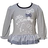 2016年 春物 HELLO KITTY ハローキティ スムス チュールフリル 長袖Ｔシャツ グレー◇80cm