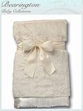 Bearington ベアリントン　Silky Soft Crib Blanket (Cream)ふかふかで柔らかサテンのふちどりが可愛いクリームブランケット/出産祝い/お誕生日
