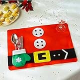 Weitis（TM）クリスマスの装飾2016レッドクリスマスの飾り食器マットサンタクロースメリークリスマスプロダクトデコレーション