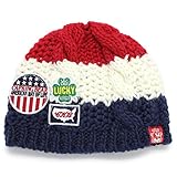子供 帽子 秋冬カジュアルを取り入れて あったか防寒ニットキャップ キッズ ワイドボーダービーニー 紺
