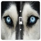 Rikki Knight Wolf Close Up-Single Toggle Light Switch Plate [並行輸入品]
