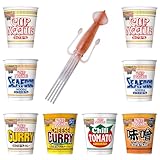 カップヌードル イカフォーク付きセット(カップヌードル シリーズ各種×8食 + オリジナル イカフォーク×1個)日清食品