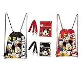 Disney Mickey Mouse Drawstring & Cross Body Bags 4 Pack [並行輸入品]