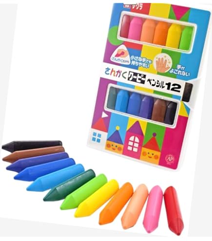 Amazon | SAKURA サクラクレパス さんかくクーピーペンシル 12色 FYL12