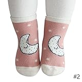 トトハウス(TOTO HOUSE) 靴下　子供 可愛いソックス 暖かい柔らかい　厚い綿 秋冬 ベビー ソックス 靴下 (M, 2)