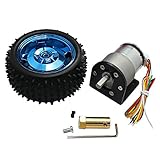 ランフィー　12 v 320 rpm/12 v 107 rpm/6 v 160 rpm DC ギア モーター エンコーダー モーター取付ブラケットとホイール
