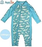 SwimZip (スイムジップ) Deep Blue Shark ロンパー水着 (18-24ヶ月)