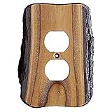 Sierra Lifestyles Rustic Switch Plate, 1 Duplex Finished, Russian Olive by Sierra Lifestyles
