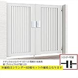 LIXIL TOEX　ライシス門扉4型　柱仕様　09-10　両開き　【リクシル】 　オータムブラウン