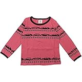 【H27年秋冬物】 chocola(ショコラ) ガーゼ天竺クルマPt長袖Tシャツ 100cm/カメリアオレンジ NO.CH-1514-13007