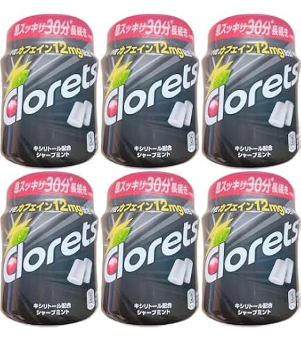 Amazon | クロレッツXP ボトルガム140g 12個セット (クリアミント 青