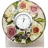 ひとつひとつをハンドメイドで仕上げた ナチュラルテイスト 置き時計 直径11×高さ4cm アナベル アンティークな色彩でクラシックなインテリアにもマッチ みずみずしいデザイン ギフトとしても最適 ドリームライト エンヴェールヘルック