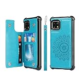 AQOUS sense4 AQUOS sense5G/SH-41A SH-53A SHG03 ウォレットケース【RFID機能】AQOUS Sense4 5G 縄掛け ケース PU レザー AQUOS Sense 5G カード収納 AQOUS Sense4 AQUOS 5G SC-52B/S02352 手帳型 カバー AQOUS Sense4 AQUOS 5G SC-52B/S02352 カバー AQUOS Sense 5G 手帳型 高級PUレザー AQOUS Sense4 財布型 Cavor 携帯ストラップ付き Qi充電対応 背面ポケット付き 片手操作 模様を刷り込む [磁気閉鎖] 紛失 落下防止 滑り止め 多機能 落下保護 【ブルー】