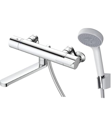 Amazon | 浴室用壁付サーモスタット混合水栓 170mm コンフォート