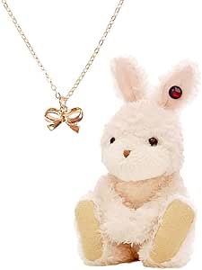 【プティルウ】誕生日や記念日に贈る、バースデーバニー＆リボンネックレス （ラッピング付き） 1月