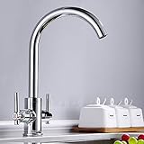 Wellbeingjp　キッチン水栓 混合水栓　シングルレバー　キッチン用混合栓　2ハンドル　キッチン 水栓 シングルレバー　混合水栓 混合栓　蛇口　シングル