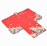 着物ひととき 七五三 3歳 女の子 着物 赤 蝶 花 ii3234a05 中古