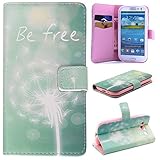 UNEXTATI Galaxy S3 用 ケース PU レザー 手帳型ケース カバー 液晶保護 カード収納 スタンド機能 Samsung Galaxy S3 対応 (ブルー #1)