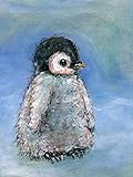 Ice Baby Penguin by Jennifer Stables – ストレッチキャンバス壁アート 10" x 14" BL_NB48733