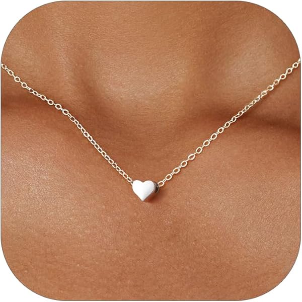 Amazon | ChicSilver 925スターリングシルバー ハートイニシャル