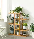リビングルームベッドルームキッチンの棚 5ティア竹フラワー/プラントラック/棚プラント用の鉢植えプラント鉢棚棚スタンドラックコンビネーションガーデンストレージ棚屋外/屋内居間ガーデン98x28x106