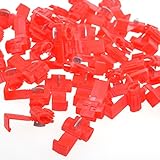 Bluecellパックの50個Solderlessワイヤクイックスプライスコネクタ、22 – 18ワイヤ範囲