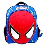 Marvel Spiderman Molded Face Mini Backpack - Blue / Red [並行輸入品]