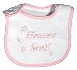 Raindrops Heaven Sent Embroidered Bib, Pink by Raindrops [並行輸入品]