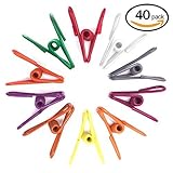 服ピンClotheslineユーティリティクリップ – 40個スチールワイヤクリップ 10Pack(1)