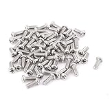 パンヘッドネジ，SODIAL(R) M4 x 10ミリメートル 304ステンレス鋼製フィリップスパンヘッドボルトボルト60個