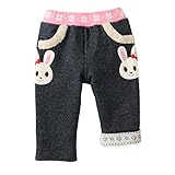 ミキハウス(mikihouse) プッチー＆うさこ 裏フリース付きやわらかパンツ 80cm ピンク（08）