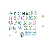 Kicode アルファベット ウォールステッカー 学習手紙 子供の部屋の壁画 リムーバブル漫画 ホーム保育園