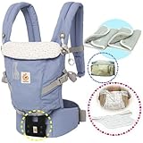 ベビーウエストベルト付エルゴベビー・抱っこひも【日本正規品2年間保証-SG認定付】 ADAPTアダプト/ソフィーフェスティバル(よだれパッド＋ママスタイ＋収納ポーチ付）