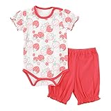 (チャックル) chuckle フルーツ柄ロンパース&ズボンセット レッド 80cm P3181-80-21