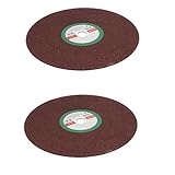 uxcell カッティングホイール カッターディスク 400mmx3.2mmx32mm バーガンディ 2枚入り