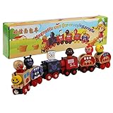 smtsmt磁気木製Cartoon Animal Train