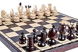 ChessCentral The Volkh - Unique Wood Chess Set with Chess Board and Storage (Carpathian Chess Set Co