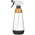 Full Circle Service Spray Bottle, Glass/Bamboo/Black Silicone, 28790, 16-Ounce