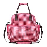 Yuena Care ママリュック おむつバッグ マザーズバッグ 3WAY トートバッグ 防水 多機能 大容量 ベビー 赤ちゃん ローズレッド