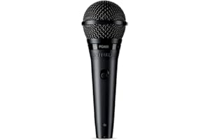 Shure PGA58-XLR Cardioid Dynamic Vocal Microphone with XLR to XLR Cable,Black,5.00 x 10.00 x 3.50