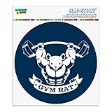 ジムラットワークアウト重量挙げ自動車用車窓ロッカーサークルバンパーステッカー