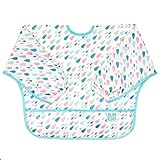 Bumkins Waterproof Sleeved Bib, Raindrop (6-24 Months) by Bumkins