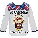 2017年 春物 アンパンマン 天竺 裾ラウンド 長袖Tシャツ ANPANMAN アイボリー◇80cm