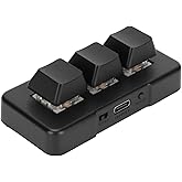メカニカル キーボード、USB ミニ 3 キー キーボード RGB メカニカル ゲーミング キーボード、有線/ワイヤレス/BT 3 モード コネクタ、DOS